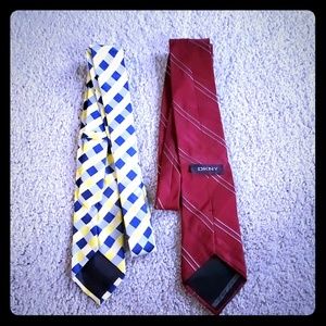 ‼️# 2 Tie bundle! Dkny 100% Silk tie‼️